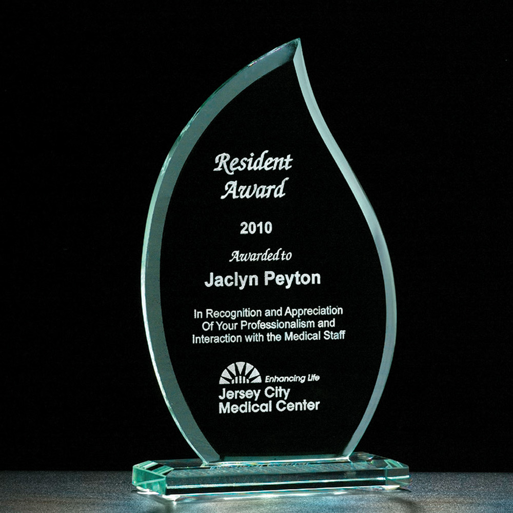 Flame Series Glass Award Awards for Less