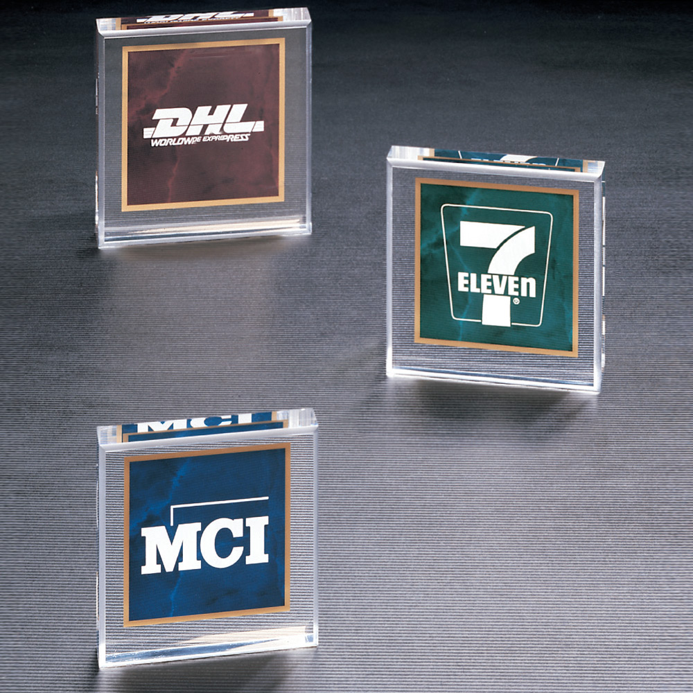 Square Acrylic Paper Weight Awards for Less